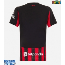 Echipament fotbal AC Milan Tricou Acasa 2025-26 pentru femei maneca scurta