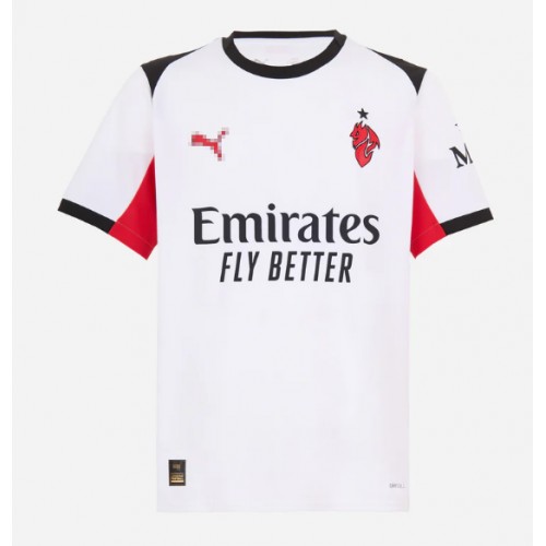 Echipament fotbal AC Milan Tricou Deplasare 2025-26 maneca scurta Echipament fotbal AC Milan Tricou Deplasare 2025-26 maneca scurta