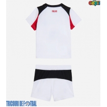 Echipament fotbal AC Milan Tricou Deplasare 2025-26 pentru copii maneca scurta (+ Pantaloni scurti)