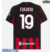Echipament fotbal AC Milan Youssouf Fofana #19 Tricou Acasa 2025-26 maneca scurta
