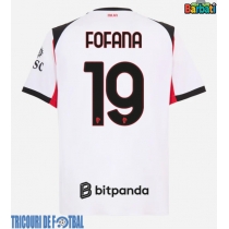 Echipament fotbal AC Milan Youssouf Fofana #19 Tricou Deplasare 2025-26 maneca scurta