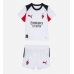 Echipament fotbal AC Milan Youssouf Fofana #19 Tricou Deplasare 2025-26 pentru copii maneca scurta (+ Pantaloni scurti)
