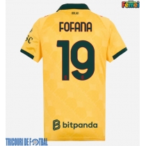 Echipament fotbal AC Milan Youssouf Fofana #19 Tricou Treilea 2025-26 pentru femei maneca scurta
