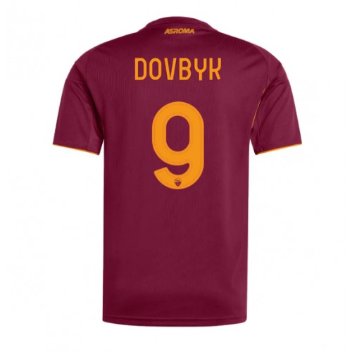 Echipament fotbal AS Roma Artem Dovbyk #9 Tricou Acasa 2025-26 maneca scurta Echipament fotbal AS Roma Artem Dovbyk #9 Tricou Acasa 2025-26 maneca scurta
