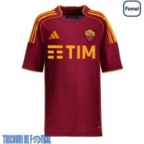 Echipament fotbal AS Roma Artem Dovbyk #9 Tricou Acasa 2025-26 pentru femei maneca scurta