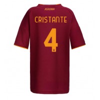 Echipament fotbal AS Roma Bryan Cristante #4 Tricou Acasa 2025-26 pentru femei maneca scurta