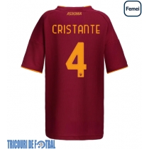 Echipament fotbal AS Roma Bryan Cristante #4 Tricou Acasa 2025-26 pentru femei maneca scurta