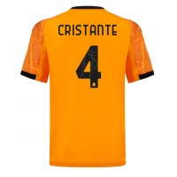 Echipament fotbal AS Roma Bryan Cristante #4 Tricou Deplasare 2025-26 maneca scurta