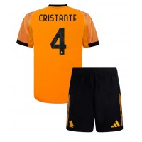 Echipament fotbal AS Roma Bryan Cristante #4 Tricou Deplasare 2025-26 pentru copii maneca scurta (+ Pantaloni scurti)