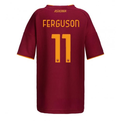 Echipament fotbal AS Roma Evan Ferguson #11 Tricou Acasa 2025-26 pentru femei maneca scurta Echipament fotbal AS Roma Evan Ferguson #11 Tricou Acasa 2025-26 pentru femei maneca scurta