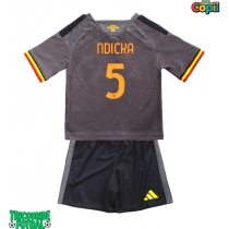 Echipament fotbal AS Roma Evan Ndicka #5 Tricou Treilea 2026-27 pentru copii maneca scurta (+ Pantaloni scurti)