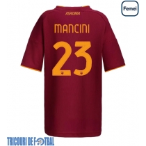 Echipament fotbal AS Roma Gianluca Mancini #23 Tricou Acasa 2025-26 pentru femei maneca scurta