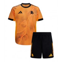 Echipament fotbal AS Roma Gianluca Mancini #23 Tricou Deplasare 2025-26 pentru copii maneca scurta (+ Pantaloni scurti)