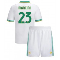 Echipament fotbal AS Roma Gianluca Mancini #23 Tricou Treilea 2025-26 pentru copii maneca scurta (+ Pantaloni scurti)