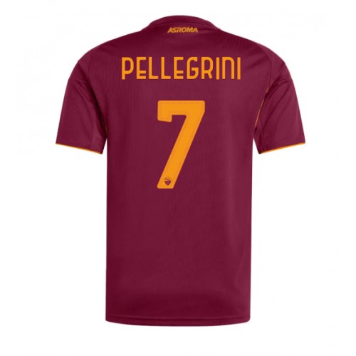 Echipament fotbal AS Roma Lorenzo Pellegrini #7 Tricou Acasa 2025-26 maneca scurta Echipament fotbal AS Roma Lorenzo Pellegrini #7 Tricou Acasa 2025-26 maneca scurta