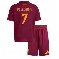 Echipament fotbal AS Roma Lorenzo Pellegrini #7 Tricou Acasa 2025-26 pentru copii maneca scurta (+ Pantaloni scurti)