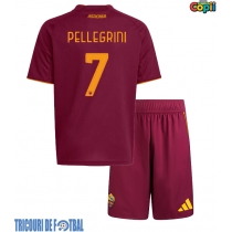 Echipament fotbal AS Roma Lorenzo Pellegrini #7 Tricou Acasa 2025-26 pentru copii maneca scurta (+ Pantaloni scurti)