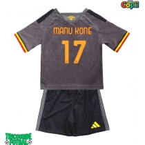Echipament fotbal AS Roma Manu Kone #17 Tricou Treilea 2026-27 pentru copii maneca scurta (+ Pantaloni scurti)