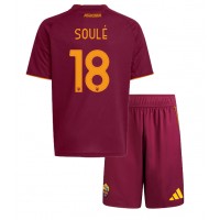 Echipament fotbal AS Roma Matias Soule #18 Tricou Acasa 2025-26 pentru copii maneca scurta (+ Pantaloni scurti)