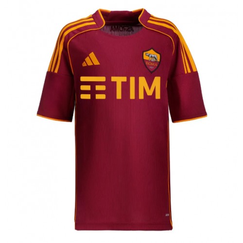 Echipament fotbal AS Roma Matias Soule #18 Tricou Acasa 2025-26 pentru femei maneca scurta Echipament fotbal AS Roma Matias Soule #18 Tricou Acasa 2025-26 pentru femei maneca scurta