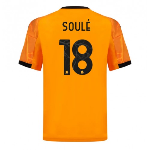 Echipament fotbal AS Roma Matias Soule #18 Tricou Deplasare 2025-26 maneca scurta Echipament fotbal AS Roma Matias Soule #18 Tricou Deplasare 2025-26 maneca scurta