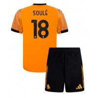 Echipament fotbal AS Roma Matias Soule #18 Tricou Deplasare 2025-26 pentru copii maneca scurta (+ Pantaloni scurti)