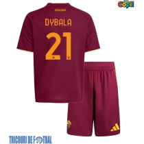 Echipament fotbal AS Roma Paulo Dybala #21 Tricou Acasa 2025-26 pentru copii maneca scurta (+ Pantaloni scurti)