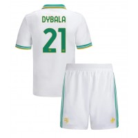 Echipament fotbal AS Roma Paulo Dybala #21 Tricou Treilea 2025-26 pentru copii maneca scurta (+ Pantaloni scurti)