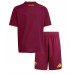Echipament fotbal AS Roma Tricou Acasa 2025-26 pentru copii maneca scurta (+ Pantaloni scurti)