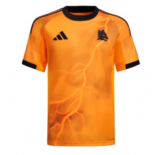 Echipament fotbal AS Roma Tricou Deplasare 2025-26 maneca scurta Echipament fotbal AS Roma Tricou Deplasare 2025-26 maneca scurta