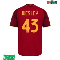 Echipament fotbal AS Roma Wesley Franca #43 Tricou Acasa 2026-27 maneca scurta