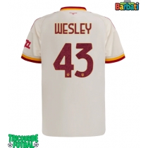 Echipament fotbal AS Roma Wesley Franca #43 Tricou Deplasare 2026-27 maneca scurta