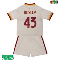 Echipament fotbal AS Roma Wesley Franca #43 Tricou Deplasare 2026-27 pentru copii maneca scurta (+ Pantaloni scurti)