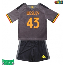 Echipament fotbal AS Roma Wesley Franca #43 Tricou Treilea 2026-27 pentru copii maneca scurta (+ Pantaloni scurti)