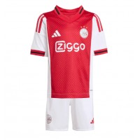 Echipament fotbal Ajax Josip Sutalo #37 Tricou Acasa 2025-26 pentru copii maneca scurta (+ Pantaloni scurti)