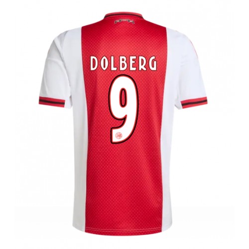 Echipament fotbal Ajax Kasper Dolberg #9 Tricou Acasa 2025-26 maneca scurta Echipament fotbal Ajax Kasper Dolberg #9 Tricou Acasa 2025-26 maneca scurta