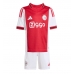 Echipament fotbal Ajax Kasper Dolberg #9 Tricou Acasa 2025-26 pentru copii maneca scurta (+ Pantaloni scurti)