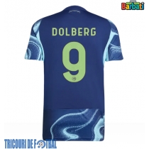 Echipament fotbal Ajax Kasper Dolberg #9 Tricou Deplasare 2025-26 maneca scurta