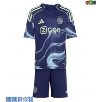 Echipament fotbal Ajax Kasper Dolberg #9 Tricou Deplasare 2025-26 pentru copii maneca scurta (+ Pantaloni scurti)