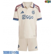 Echipament fotbal Ajax Kasper Dolberg #9 Tricou Treilea 2025-26 pentru copii maneca scurta (+ Pantaloni scurti)