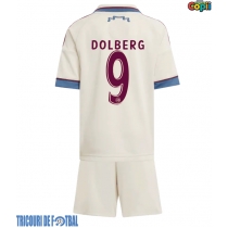 Echipament fotbal Ajax Kasper Dolberg #9 Tricou Treilea 2025-26 pentru copii maneca scurta (+ Pantaloni scurti)