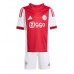 Echipament fotbal Ajax Oscar Gloukh #10 Tricou Acasa 2025-26 pentru copii maneca scurta (+ Pantaloni scurti)