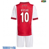 Echipament fotbal Ajax Oscar Gloukh #10 Tricou Acasa 2025-26 pentru copii maneca scurta (+ Pantaloni scurti)