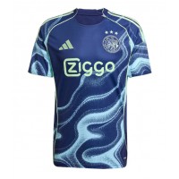 Echipament fotbal Ajax Oscar Gloukh #10 Tricou Deplasare 2025-26 maneca scurta