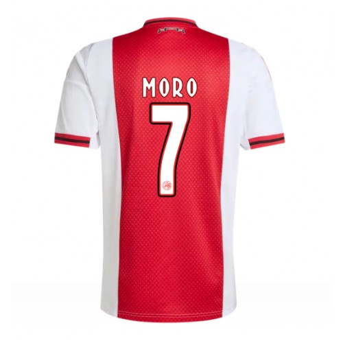 Echipament fotbal Ajax Raul Moro #7 Tricou Acasa 2025-26 maneca scurta Echipament fotbal Ajax Raul Moro #7 Tricou Acasa 2025-26 maneca scurta
