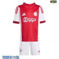 Echipament fotbal Ajax Raul Moro #7 Tricou Acasa 2025-26 pentru copii maneca scurta (+ Pantaloni scurti)
