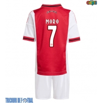 Echipament fotbal Ajax Raul Moro #7 Tricou Acasa 2025-26 pentru copii maneca scurta (+ Pantaloni scurti)