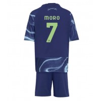 Echipament fotbal Ajax Raul Moro #7 Tricou Deplasare 2025-26 pentru copii maneca scurta (+ Pantaloni scurti)