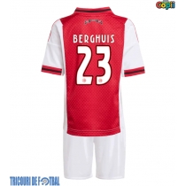 Echipament fotbal Ajax Steven Berghuis #23 Tricou Acasa 2025-26 pentru copii maneca scurta (+ Pantaloni scurti)
