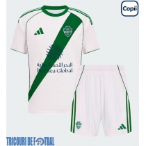 Echipament fotbal Al-Ahli Tricou Deplasare 2025-26 pentru copii maneca scurta (+ Pantaloni scurti)